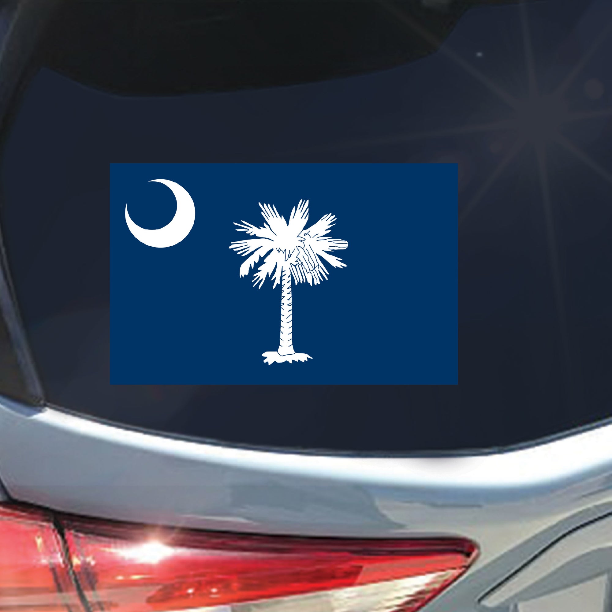 South Carolina state flag sticker