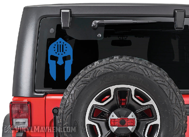 Spartan Helmet Three Percent vinyl sticker