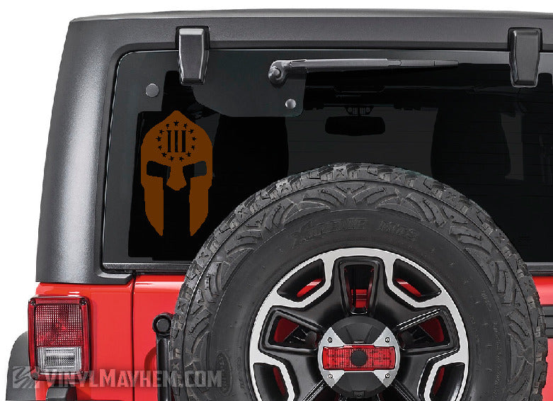 Spartan Helmet Three Percent vinyl sticker