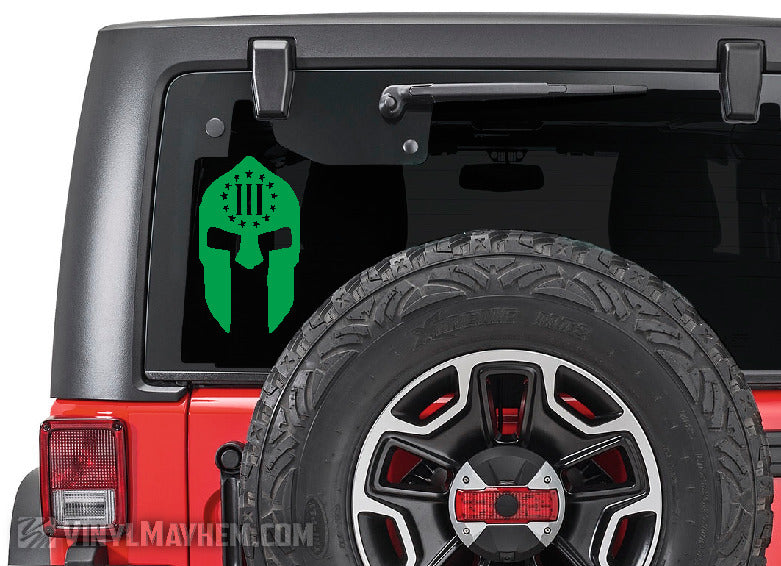 Spartan Helmet Three Percent vinyl sticker