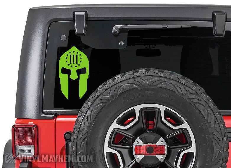 Spartan Helmet Three Percent vinyl sticker