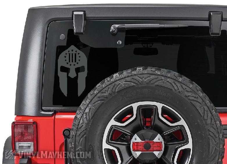 Spartan Helmet Three Percent vinyl sticker