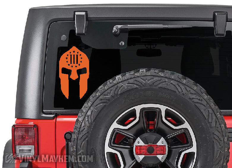 Spartan Helmet Three Percent vinyl sticker