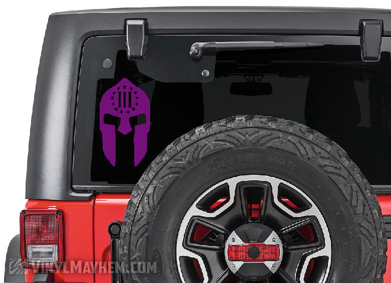 Spartan Helmet Three Percent vinyl sticker