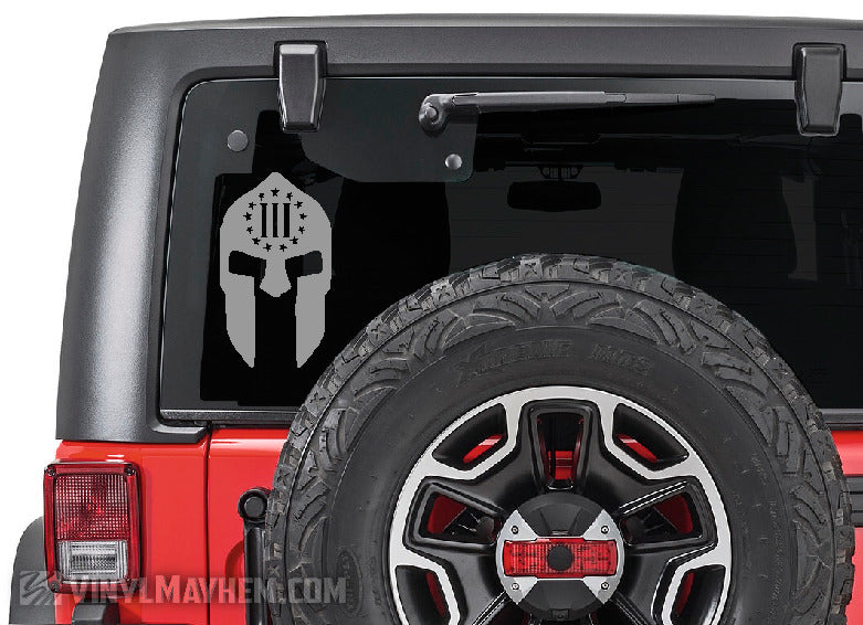 Spartan Helmet Three Percent vinyl sticker