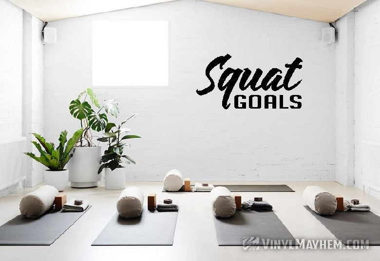 Squat Goals vinyl sticker