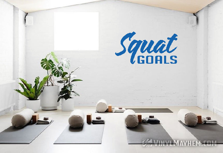 Squat Goals vinyl sticker