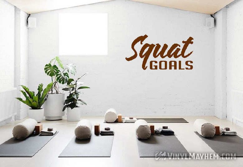 Squat Goals vinyl sticker