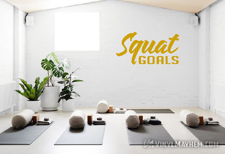 Squat Goals vinyl sticker
