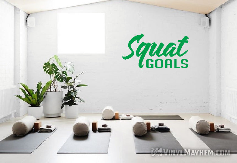 Squat Goals vinyl sticker