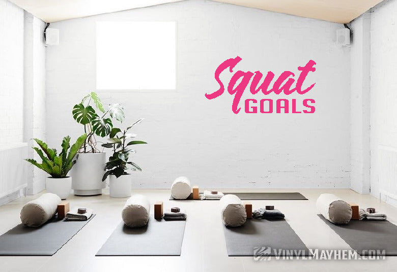 Squat Goals vinyl sticker