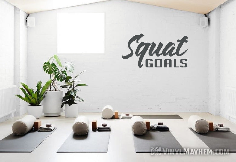 Squat Goals vinyl sticker