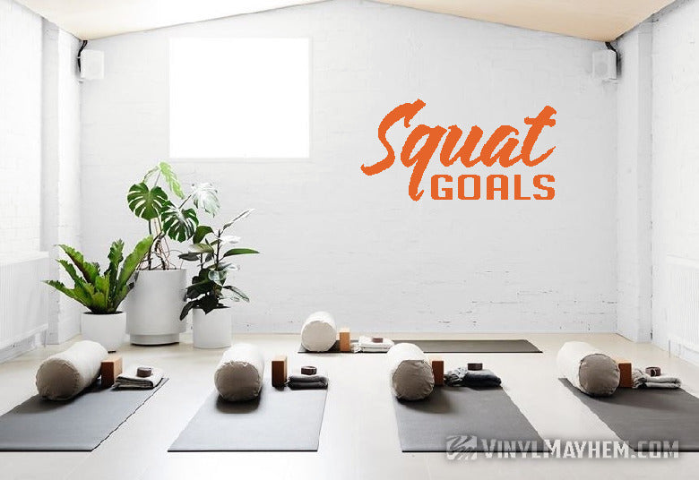 Squat Goals vinyl sticker