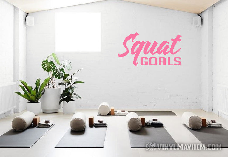 Squat Goals vinyl sticker
