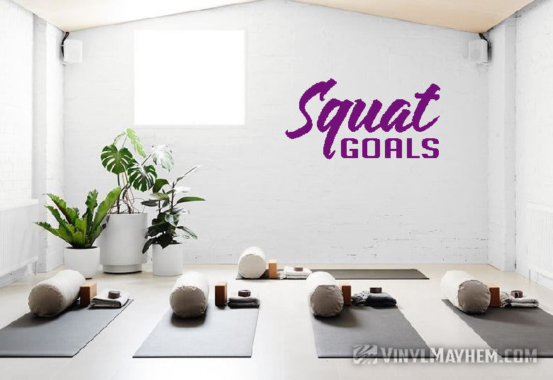 Squat Goals vinyl sticker