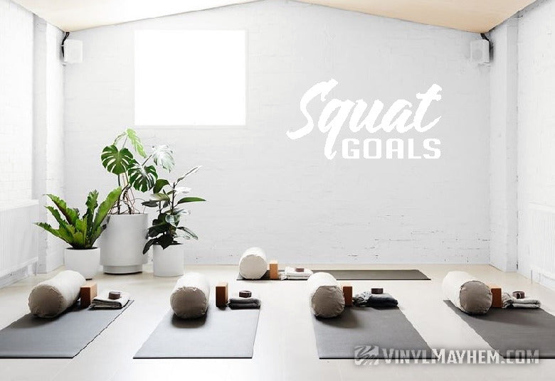 Squat Goals vinyl sticker