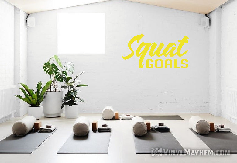Squat Goals vinyl sticker