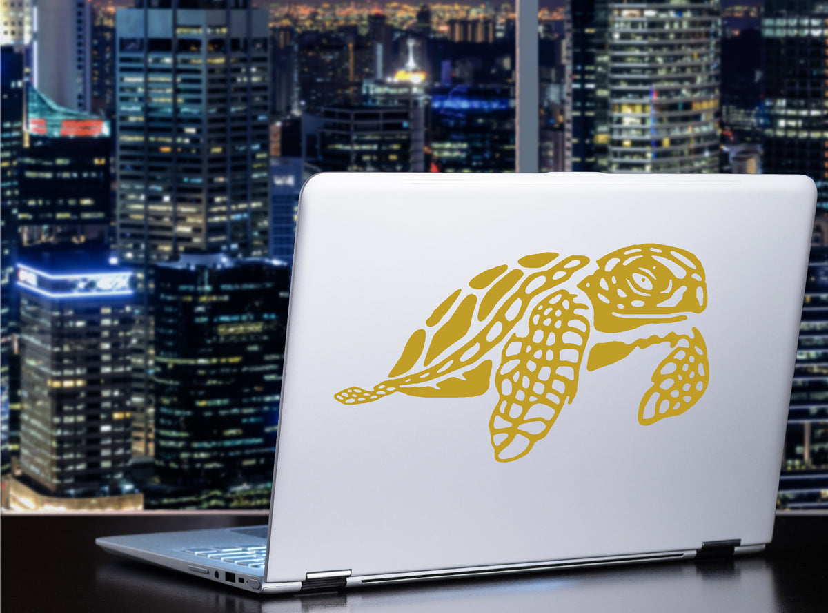 Sea Turtle side view vinyl sticker