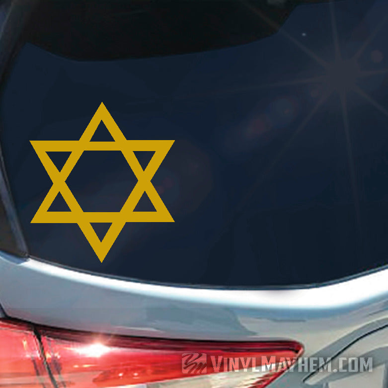 Star of David vinyl sticker