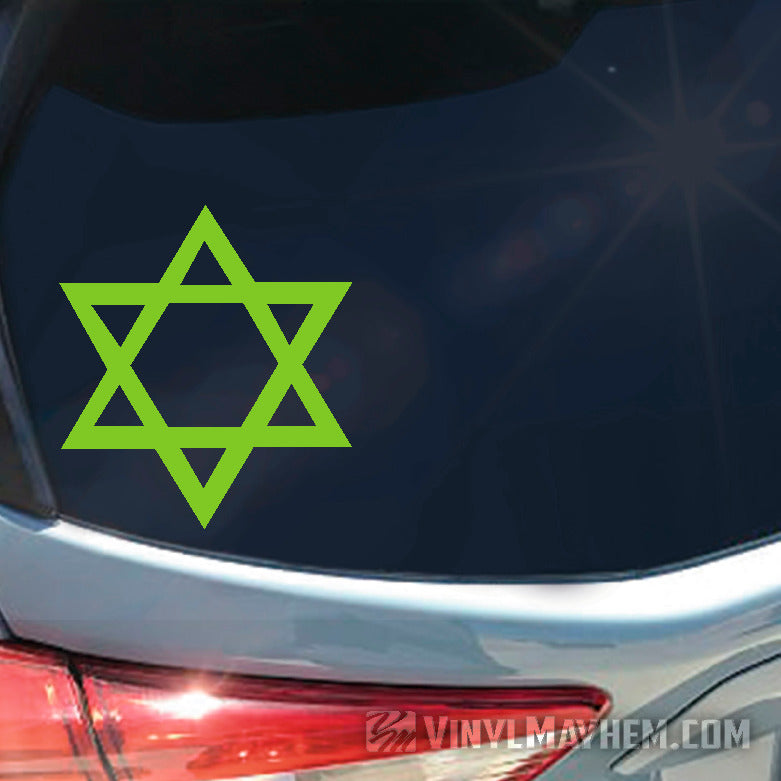 Star of David vinyl sticker