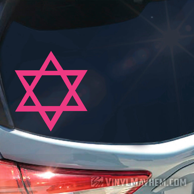 Star of David vinyl sticker