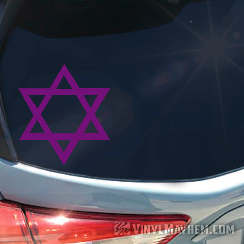 Star of David vinyl sticker