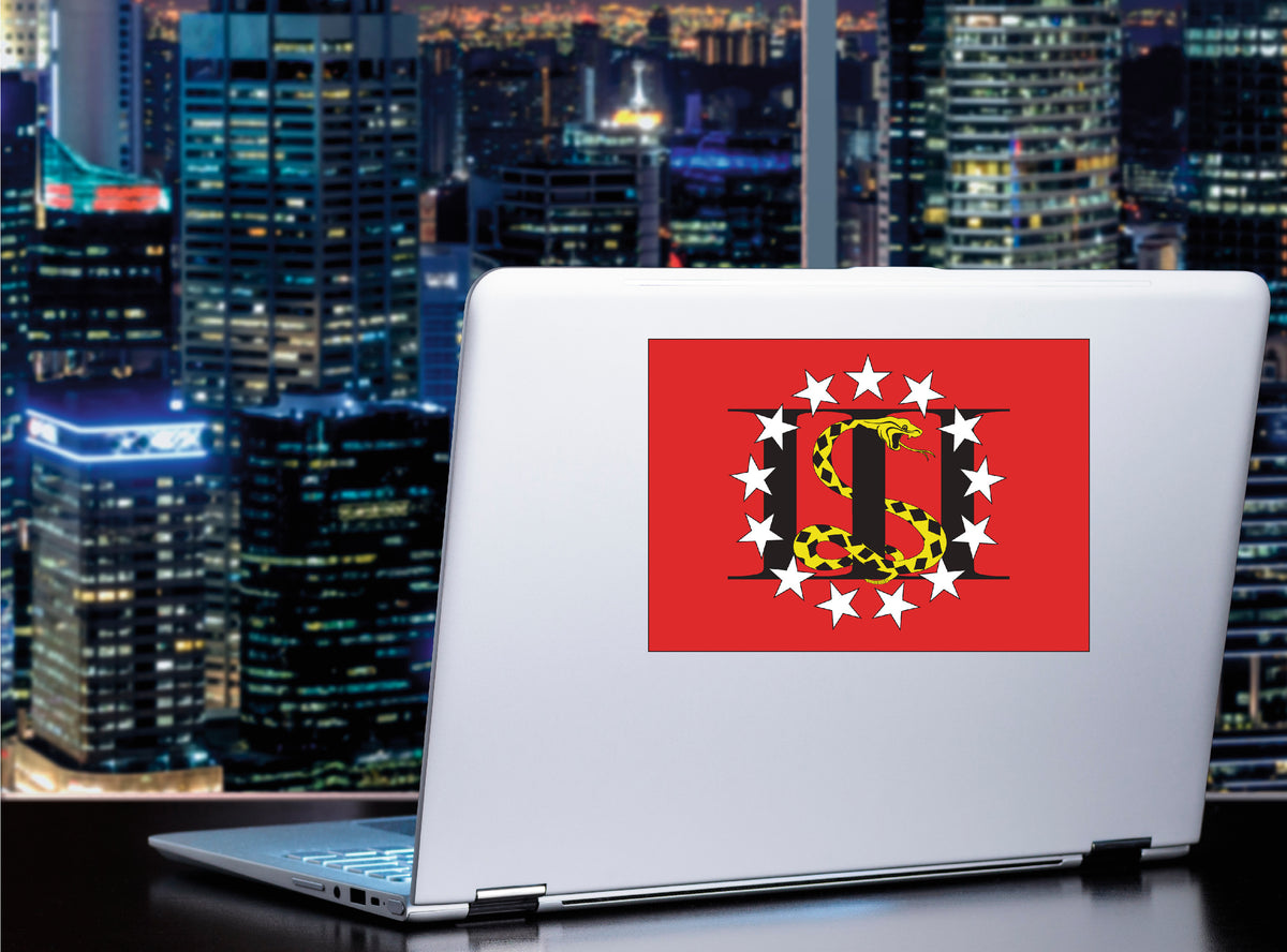 Three Percent Gadsden Rattlesnake colonial sticker