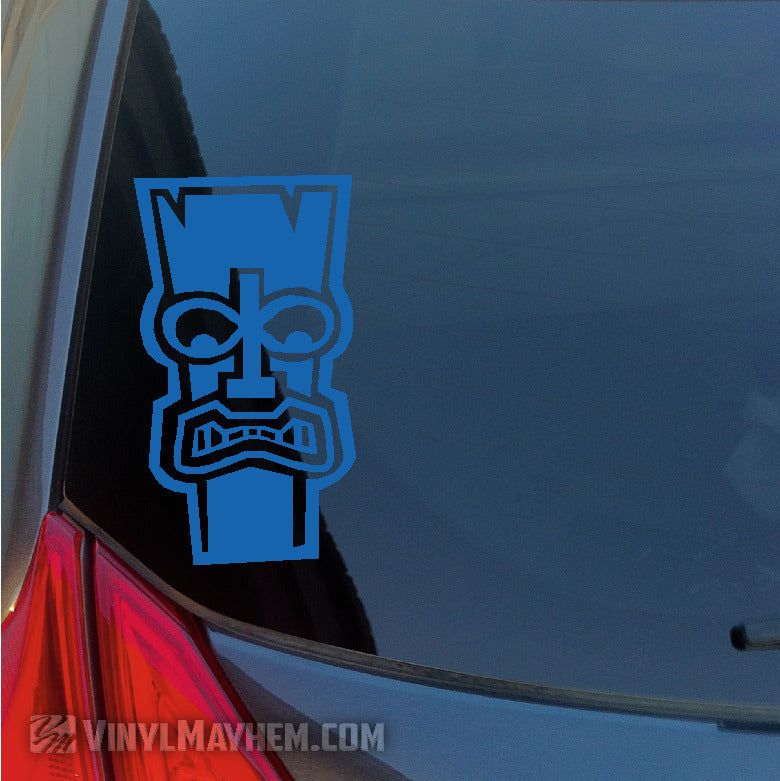 Hawaiian Tiki face vinyl sticker