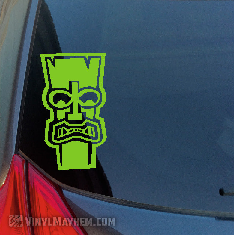 Hawaiian Tiki face vinyl sticker