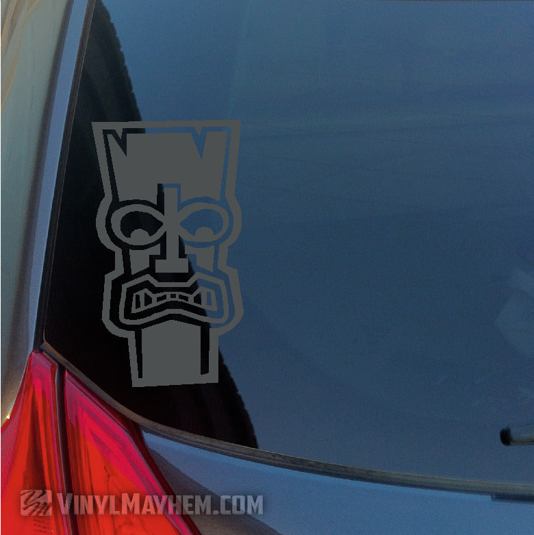 Hawaiian Tiki face vinyl sticker