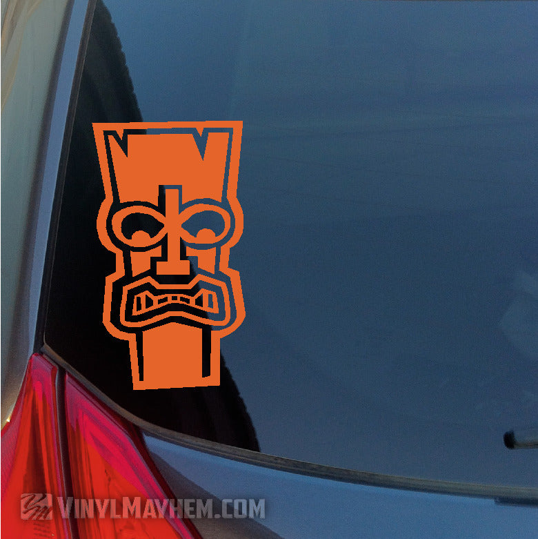 Hawaiian Tiki face vinyl sticker