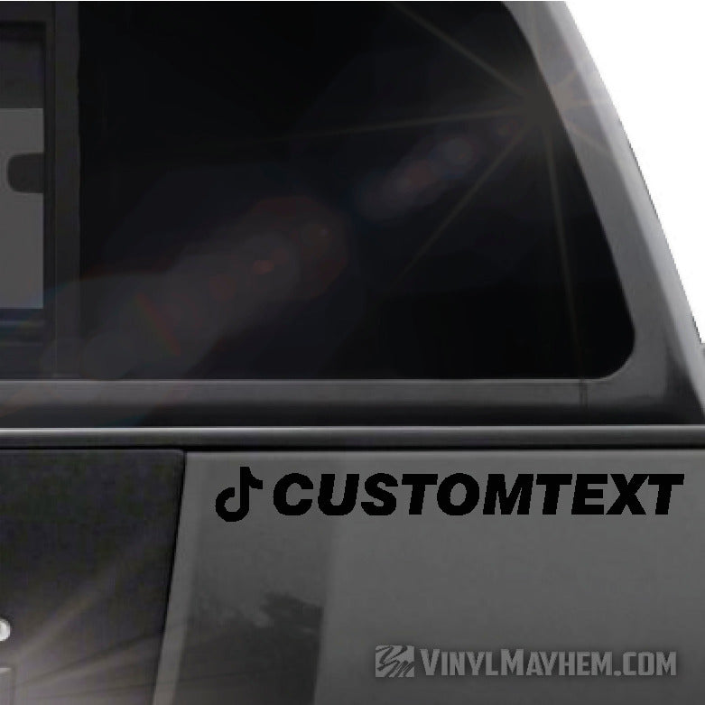 TikTok username your own lettering and font vinyl sticker