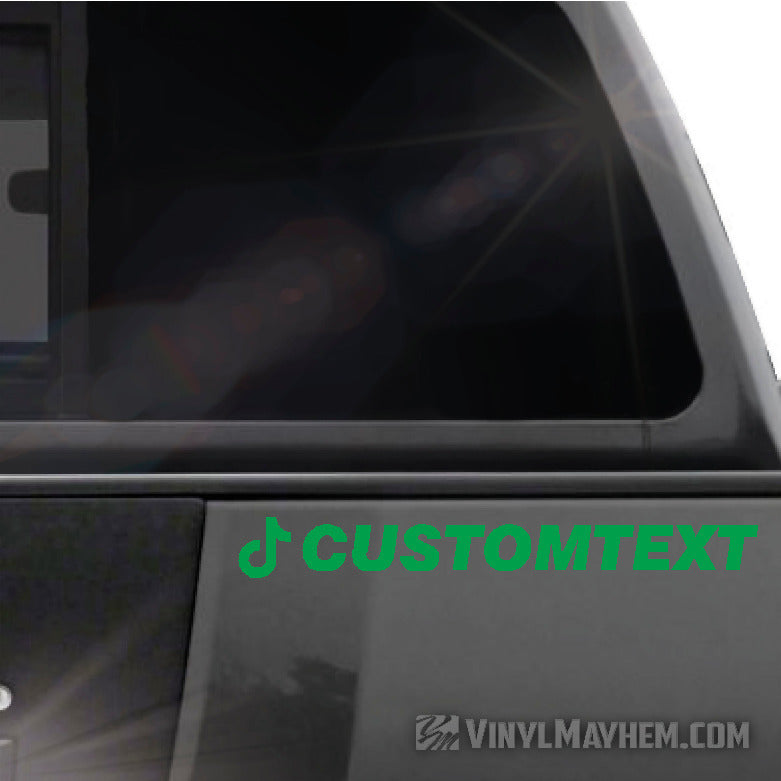 TikTok username your own lettering and font vinyl sticker