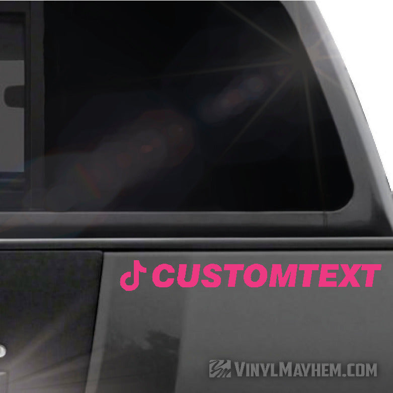 TikTok username your own lettering and font vinyl sticker