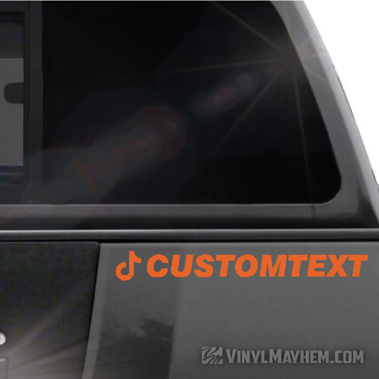 TikTok username your own lettering and font vinyl sticker