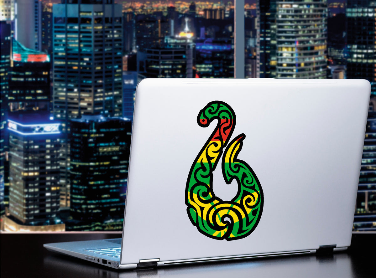 Hawaiian Kanaka Maoli Tribal fish hook sticker