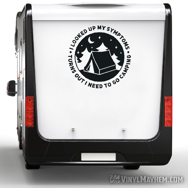 Turns Out I Need To Go Camping vinyl sticker