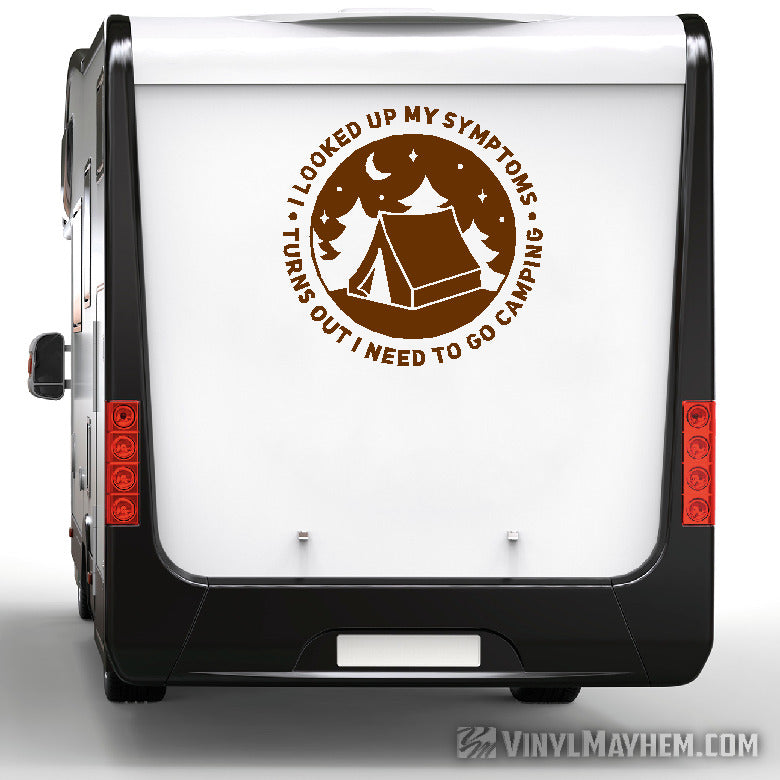 Turns Out I Need To Go Camping vinyl sticker