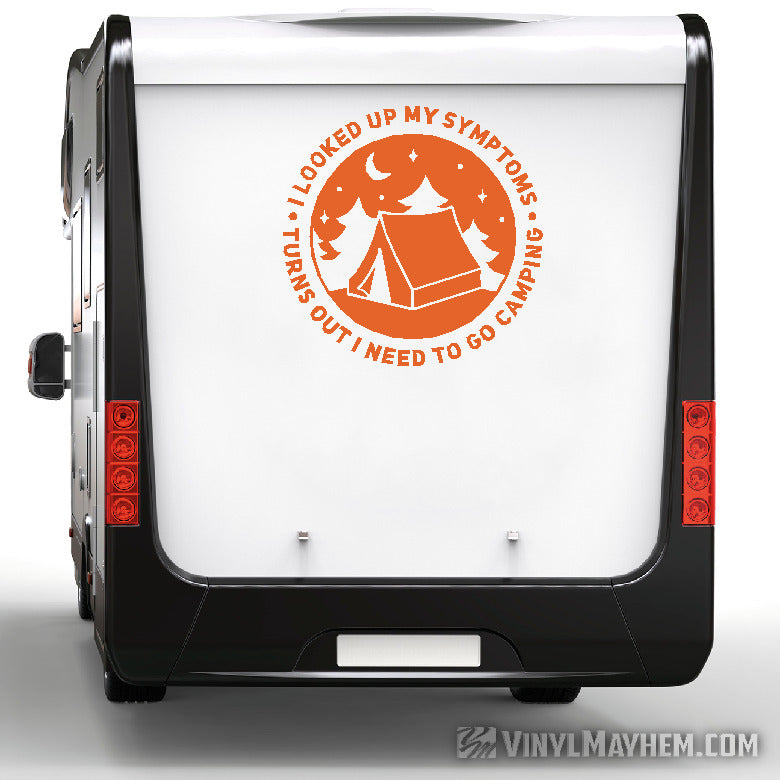 Turns Out I Need To Go Camping vinyl sticker