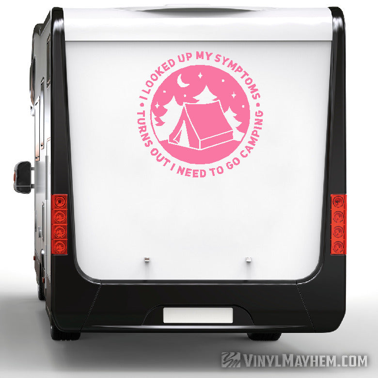 Turns Out I Need To Go Camping vinyl sticker