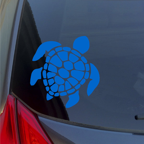Sea Turtle detailed shell car truck laptop bottle vinyl sticker decal ...