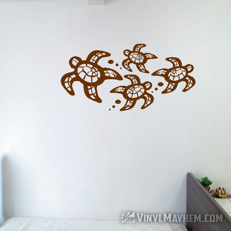 Turtle Family vinyl sticker