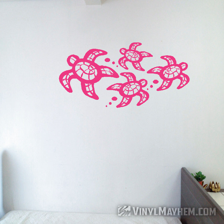 Turtle Family vinyl sticker