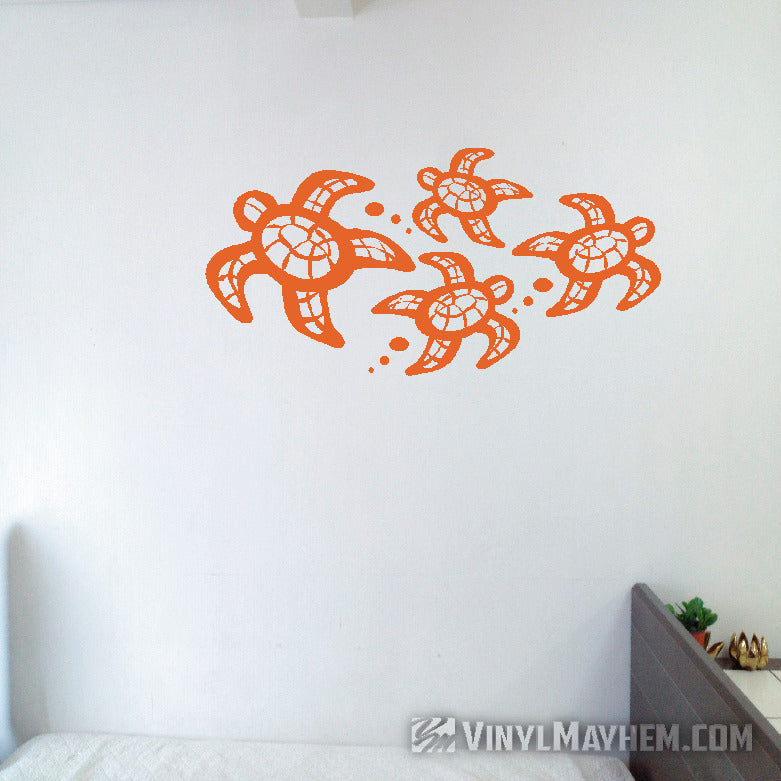 Turtle Family vinyl sticker