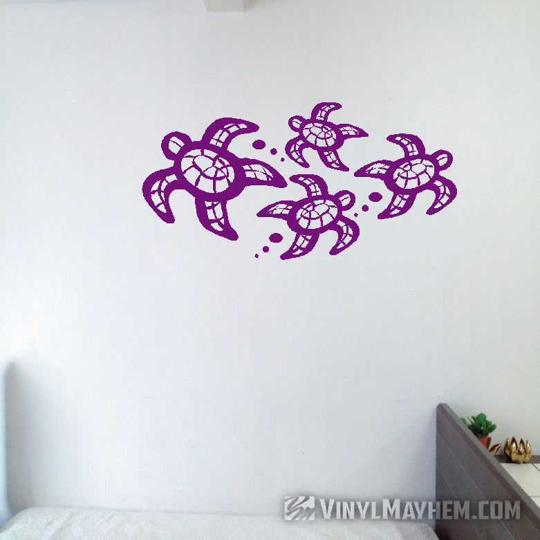 Turtle Family vinyl sticker