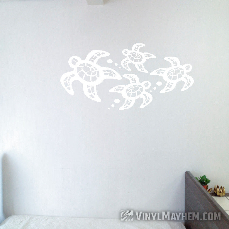 Turtle Family vinyl sticker