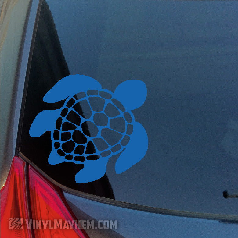 Turtle shell back vinyl sticker