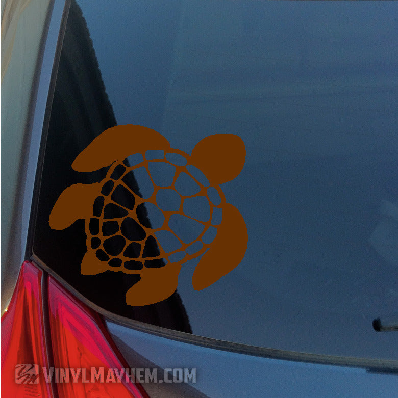 Turtle shell back vinyl sticker