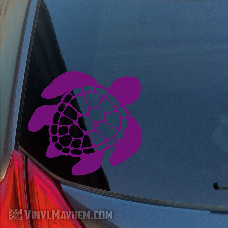 Turtle shell back vinyl sticker