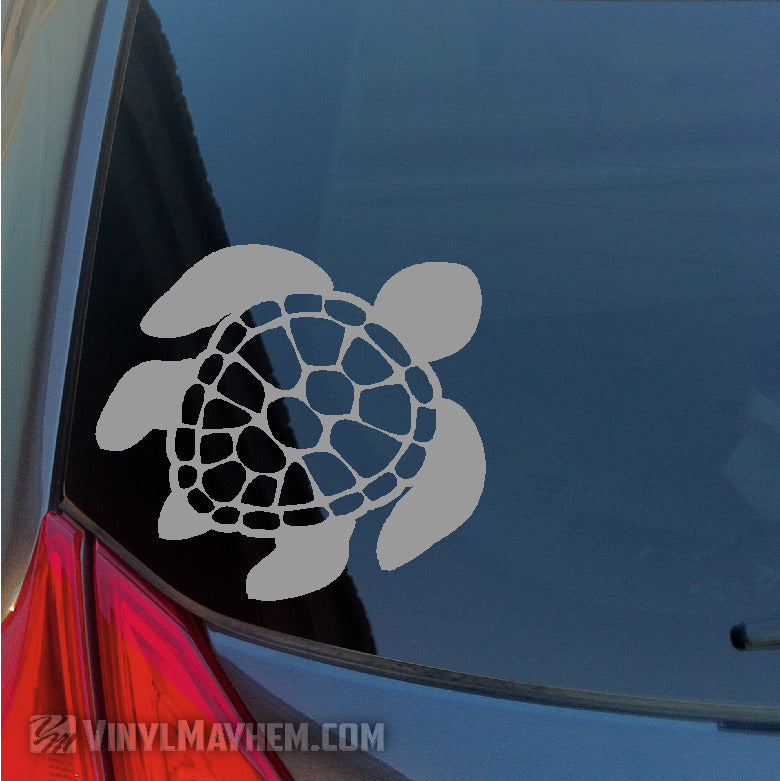 Turtle shell back vinyl sticker